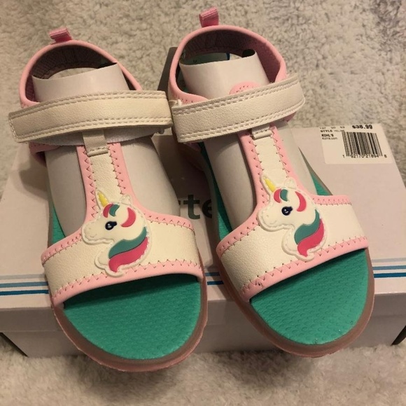 carter's unicorn light up sandals